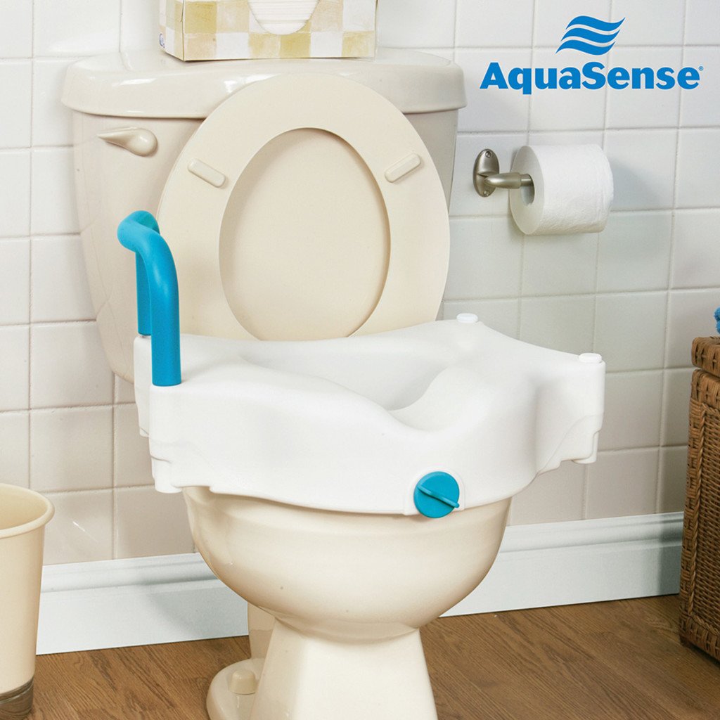 AquaSense 3-in-1 Contoured Raised Toilet Seat - Image 3