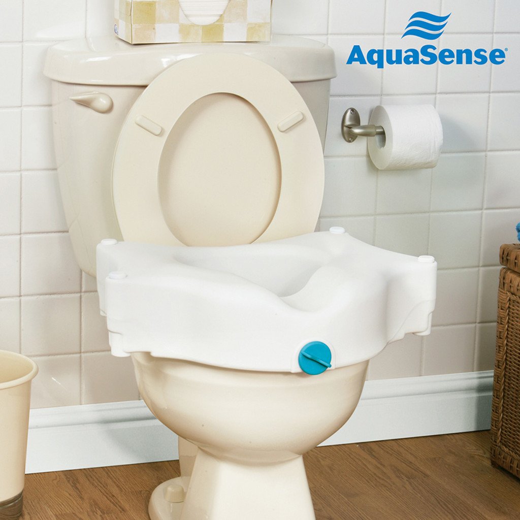AquaSense 3-in-1 Contoured Raised Toilet Seat - Image 4