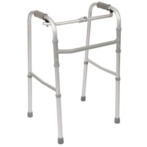SINGLE BUTTON FOLDING WALKER