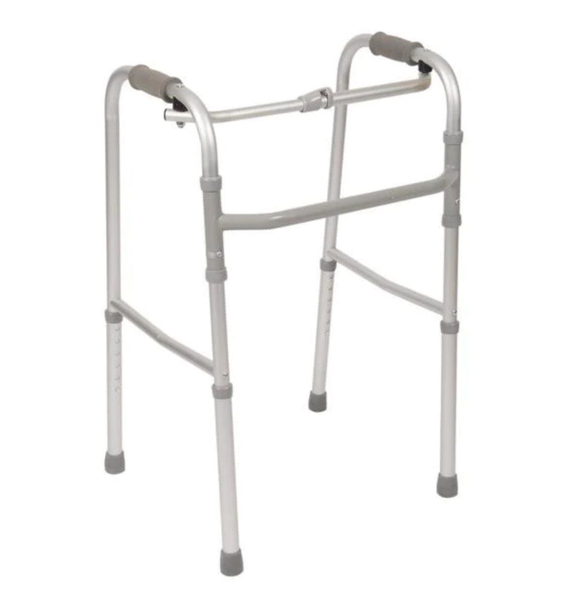 SINGLE BUTTON FOLDING WALKER
