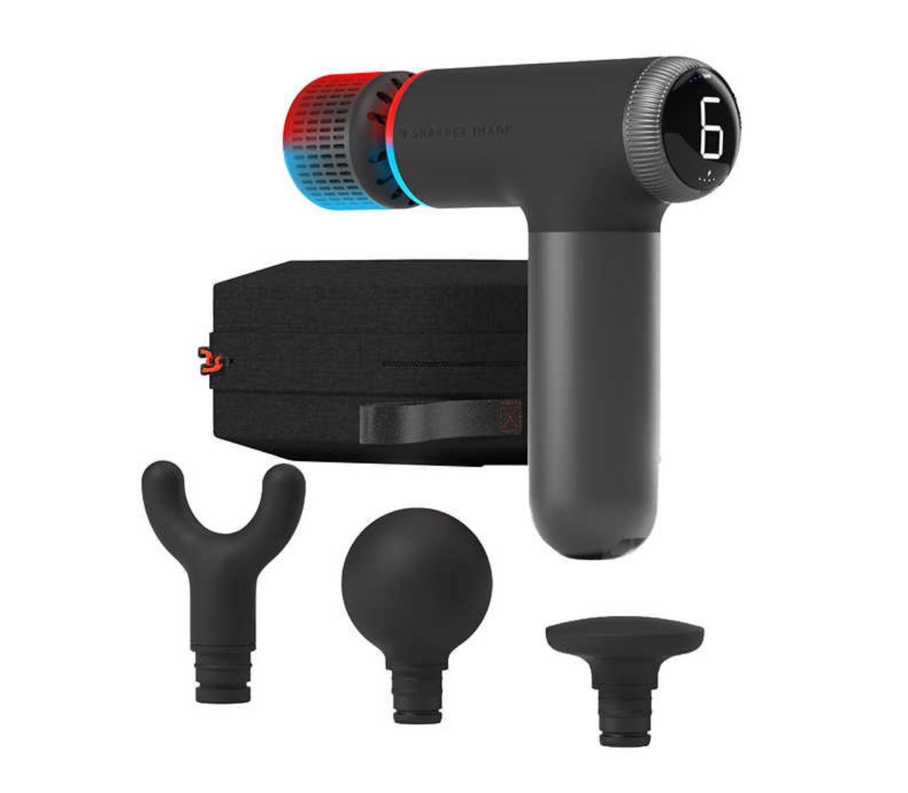 SHARPER IMAGE POWERBOOST PRO PLUS COMPACT HOT AND COLD PERCUSSION MASSAGER