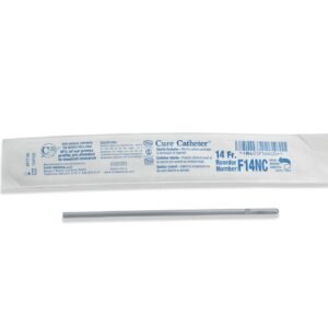 CURE INTERMITTENT CATH FEMALE 14FR 6IN STRAIGHT TIP, NO CONNECTOR
