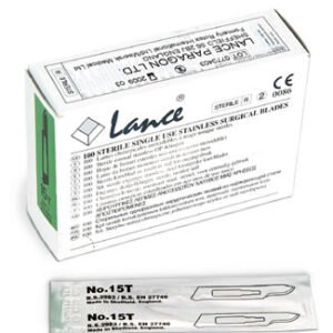 LANCE STAINLESS STEEL SCALPEL BLADES SIZE 15 STERILE, #3 FITTING