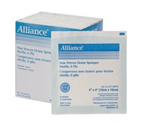 TR/25 (PK/2) TRACHEOSTOMY DRAIN SPONGE, 10CM X 10CM, NON WOVEN, 6PLY.STERILE