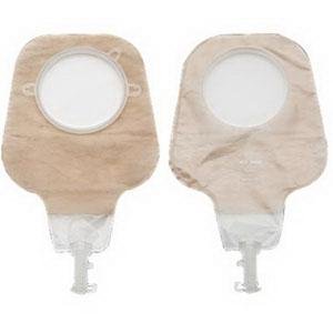NEW IMAGE HIGH OUTPUT 12" SOFT TAP CLOSURE DRAINABLE POUCH, CLEAR 1-3/4" FLANGE