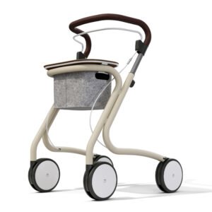 Scandinavian Butler (Indoor Rollator) with tray and basket