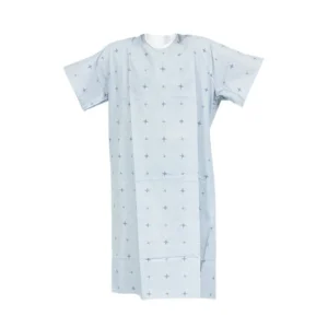 Patient Gown, Cotton/Poly blend (Pack of 10)