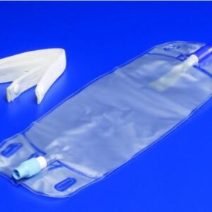 CURITY URINE LEG BAG 17OZ (500ML) ANTI-REFLUX VALVE W/LEG STRAPS