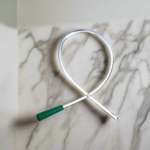 CLEAR PLASTIC URETHRAL INTERMITTENT CATHETER 16FR 16IN W/CONNECTORS 2 EYES