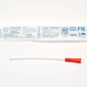 BX/30 CURE INTERMITTENT CATH FEMALE 16FR 6IN STRAIGHT TIP
