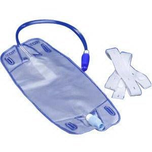 COVIDIEN URINE LEG BAG WITH 12" EXTENSION TUBING, 17OZ (500ML), ANTI REFLUX.
