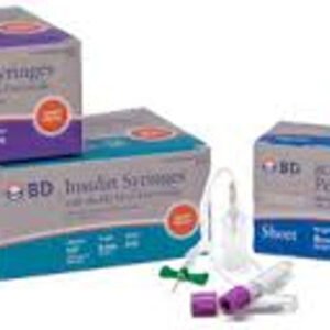 Insulin Syringe 29G, 1/2" (8mm), 1ml, Box of 10