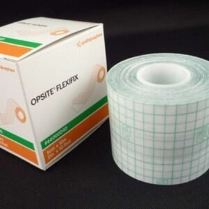 BX/1 OPSITE FLEXIFIX TRANSPARENT FILM ROLL, SIZE 5CM X 10M