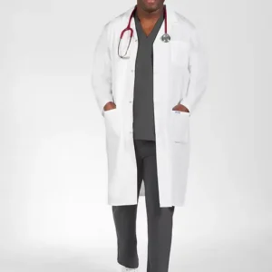 Full Length Unisex Snap Lab Coat
