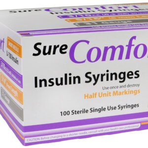 BX/100 SURE COMFORT INSULIN SYRINGE, 31G, 5/16IN (8MM), 3/10CC
