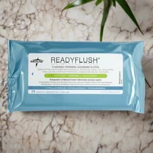 ReadyFlush Wet Wipe, Biodegradable and Flushable, Scented, 9" x 13" (23 x 33 cm)