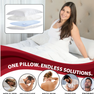 Tri-Core Water Pillow Adjustable Cervical Support Pillow