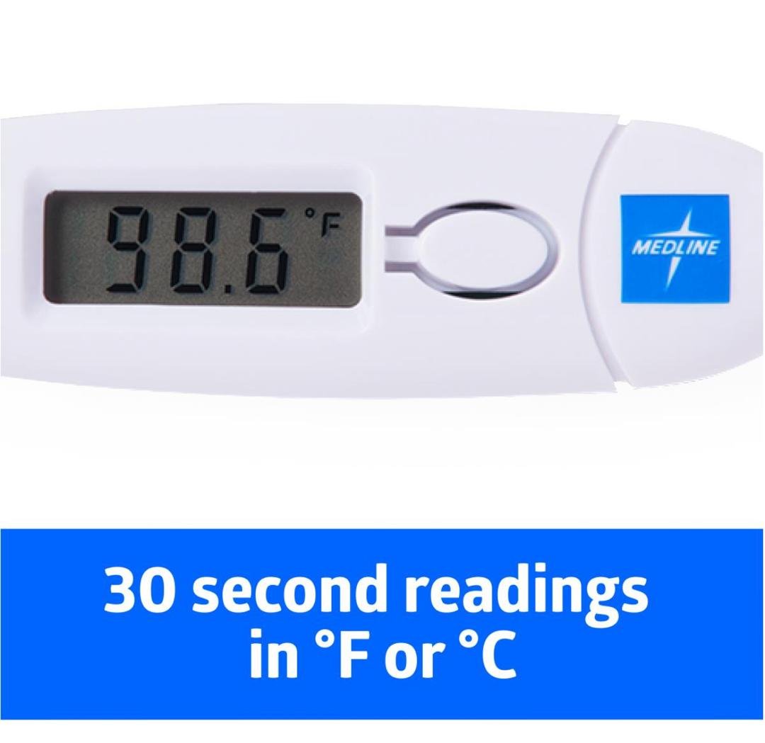 THERMOMETER DIGITAL 30 SECOND ORAL DUAL F/C READINGS EACH - Image 2