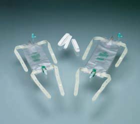 EA/1 19OZ LATEX-FREE LEG BAG 18IN EXTENSION TUBING, 2 FABRIC LEG STRAPS
