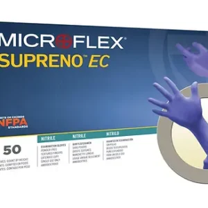 BX/50 SUPRENO EC NITRILE GLOVES VIOLET 5.5 MIL, EXTENDED CUFF 11.6"