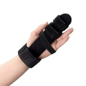 OTC FINGER IMMOBILIZER HAND SPLINT, MAXIMUM, BLACK,