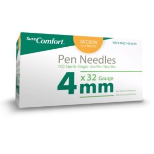 BX/100 SURE COMFORT PEN NEEDLES, 32G, 5/32IN (4MM) MINI