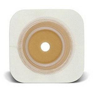 NATURA DURAHESIVE SKIN BARRIER WITH FLANGE, 4X4 WHITE,