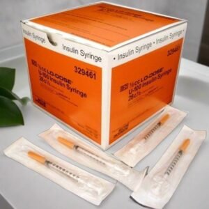 BD 329461 Insulin Syringe with 28G Needle, 0.5cc - 100/Box