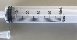 Syringe with Catheter Tip, 50cc, Sterile