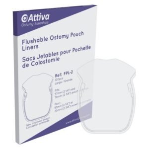 BX/100 FLUSHABLE POUCH LINERS, OPENINGS 57MM & UP SIZE 17CM X 20CM, LARGE
