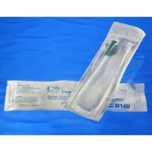 BX/30 CURE INTERMITTENT POCKET CATH MALE 14FR 16IN STRAIGHT TIP