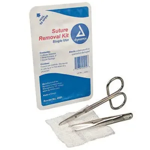 EA/1 SUTURE REMOVAL KIT STERILE PLASTIC TRAY W/ 1 LITTAUER SCISSORS