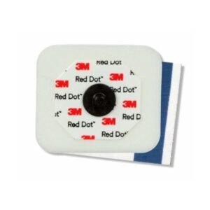 RED DOT MONITORING ELECTRODE WITH FOAM TAPE AND STICKY GEL RADIOLUCENT STUD BAG/