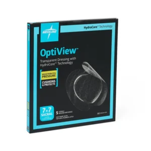 Medline OptiView® Sterile Transparent Dressing with Hydrocore Technology 7''x7''