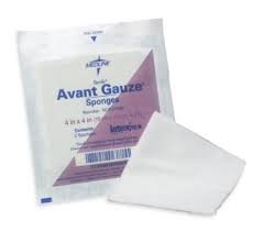 BX/50 AVANT GAUZE SPONGE, 4IN X 4IN, STERILE