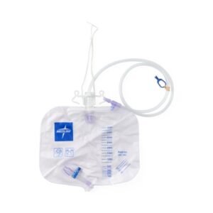EA/1 URINARY DRAINAGE BAG 2000mL W/ LUER-LOCK CONNECTION & ANTI-REFLUX TOWER W/